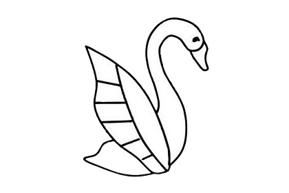 一組關(guān)于天鵝的簡筆畫大全