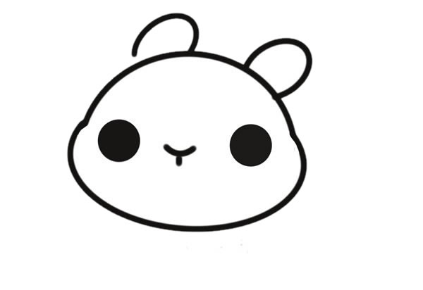 卡通兔子姑娘簡筆畫