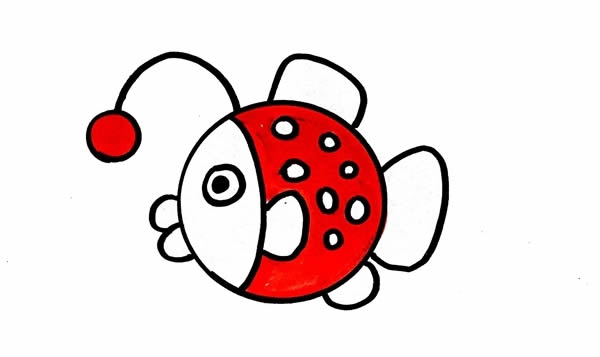 燈籠魚簡筆畫步驟