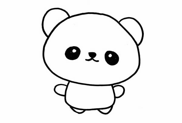 一步一步教你畫可愛的小熊貓