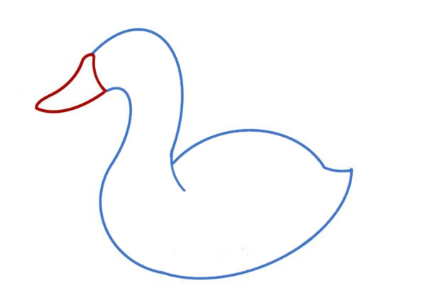 白天鵝簡(jiǎn)筆畫(huà)畫(huà)法步驟