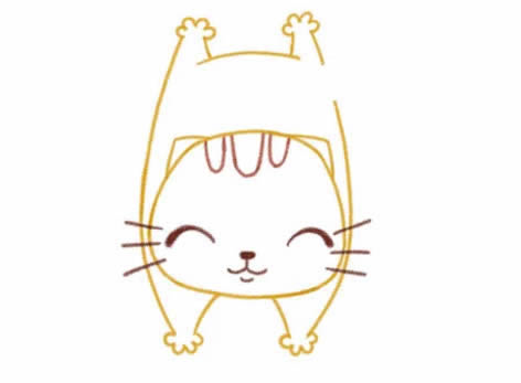 一步步教你畫可愛的小貓咪