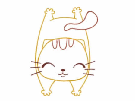 一步步教你畫可愛的小貓咪