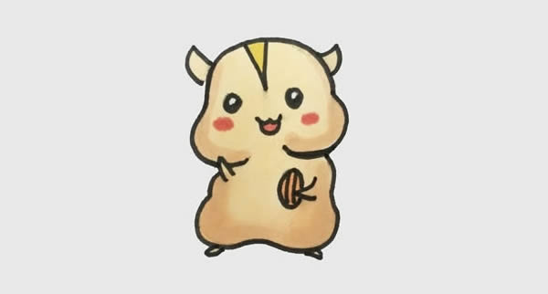 超可愛的倉鼠簡筆畫教程