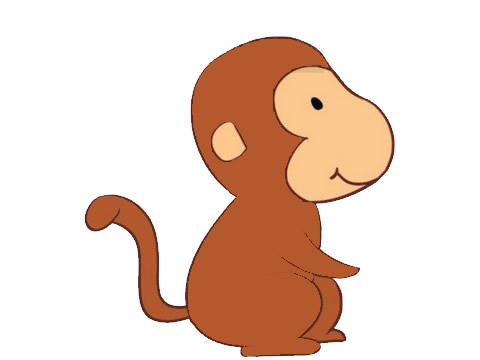 關于猴子的卡通簡筆畫