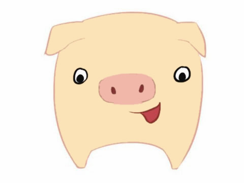 關(guān)于豬頭的卡通簡(jiǎn)筆畫(huà)