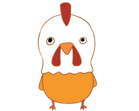 小雞卡通簡筆畫