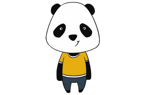 卡通熊貓簡筆畫的畫法