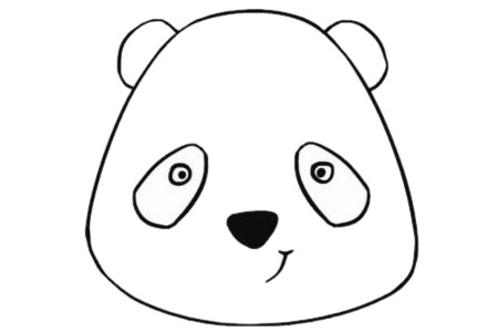 卡通熊貓簡筆畫的畫法