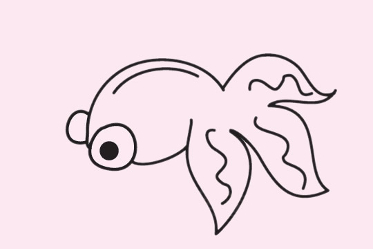 金魚兒童簡筆畫