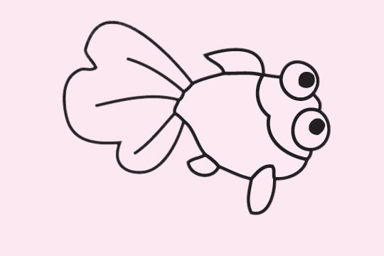 簡單好看的金魚怎么畫