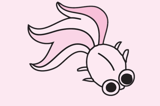 關于金魚的兒童簡筆畫