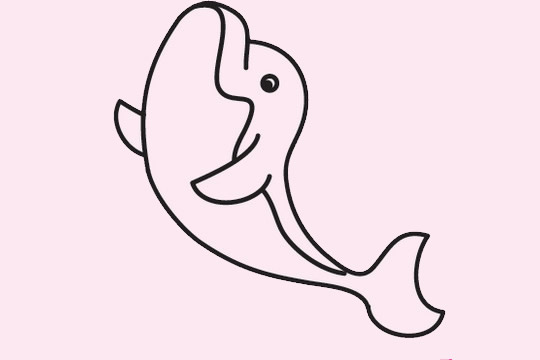 躍起的海豚簡(jiǎn)筆畫 躍起的海豚簡(jiǎn)筆畫