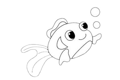 簡單易學的金魚簡筆畫