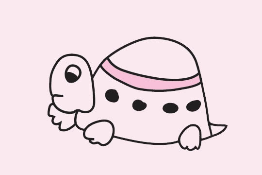 烏龜兒童簡筆畫