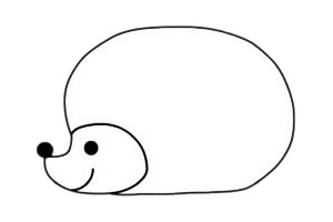 簡(jiǎn)單的刺猬怎么畫