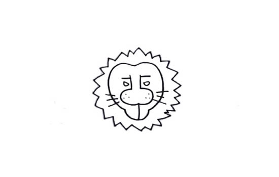 怎么用數字5畫出獅子