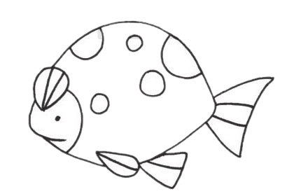 一組關于熱帶魚的簡筆畫大全