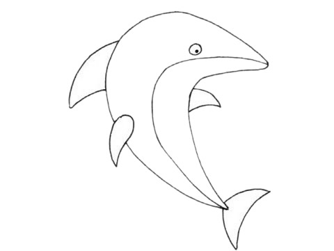 一組鯊魚簡筆畫大全