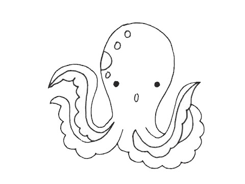 關于章魚的卡通簡筆畫