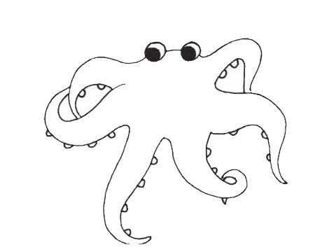 章魚怎么畫容易學