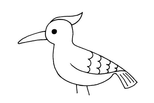 幼兒學畫啄木鳥