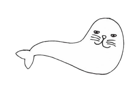 海獅怎么畫最簡單