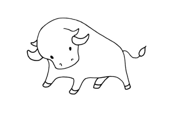 超簡(jiǎn)單的小牛兒童畫 超簡(jiǎn)單的小牛兒童畫