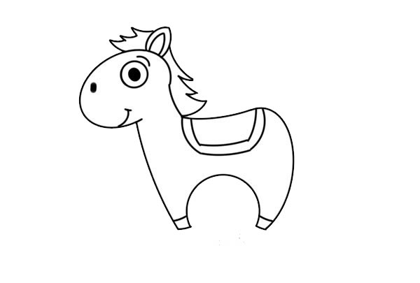 卡通小馬簡(jiǎn)筆畫教程