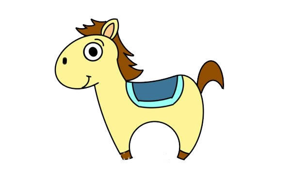 卡通小馬簡(jiǎn)筆畫教程
