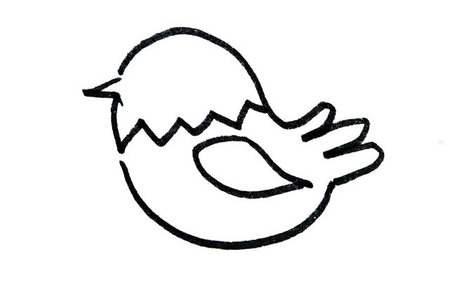 一步一步教你畫簡單漂亮的小鳥 一步一步教你畫簡單漂亮的小鳥