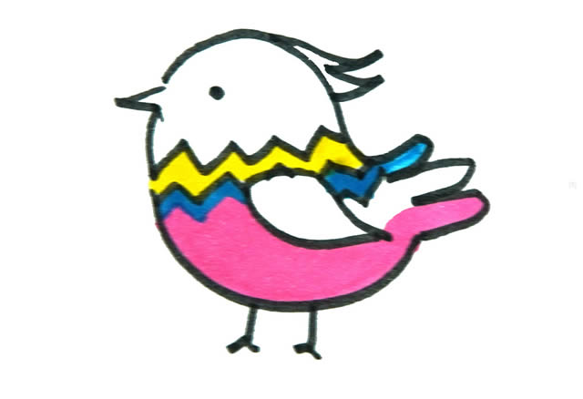 一步一步教你畫簡單漂亮的小鳥 一步一步教你畫簡單漂亮的小鳥