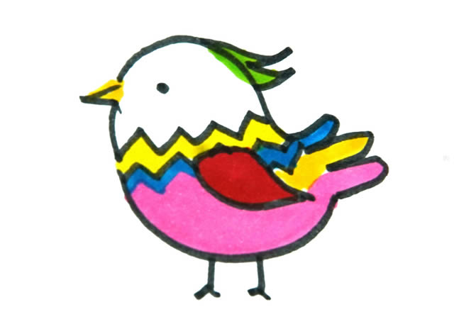 一步一步教你畫簡單漂亮的小鳥 一步一步教你畫簡單漂亮的小鳥