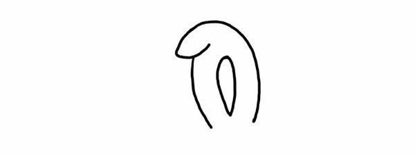 騎車的小白兔簡(jiǎn)筆畫