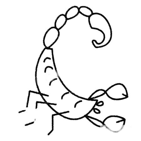 蝎子簡筆畫圖片大全