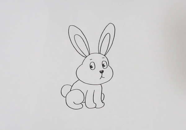 萌萌噠小兔子簡(jiǎn)筆畫(huà)