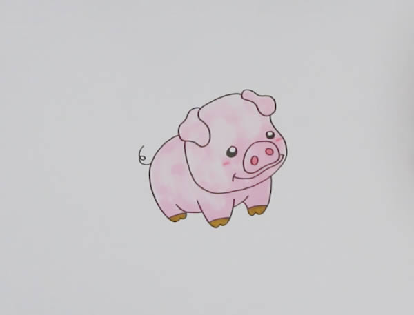 萌萌噠小豬簡筆畫