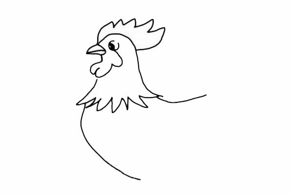 大公雞簡(jiǎn)筆畫(huà)詳細(xì)步驟