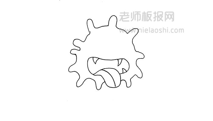 細(xì)菌病毒簡筆畫