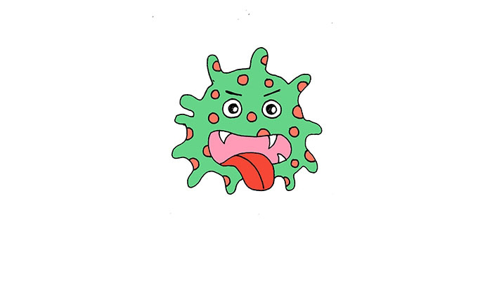 細(xì)菌病毒簡筆畫