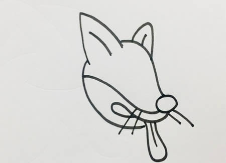 猥瑣的黃鼠狼簡(jiǎn)筆畫(huà)