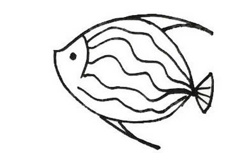 條紋魚簡筆畫怎么畫