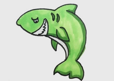 鯊魚的簡筆畫怎么畫最簡單的