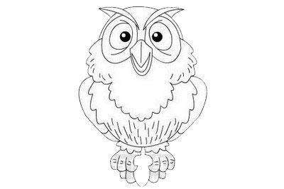 貓頭鷹簡(jiǎn)筆畫