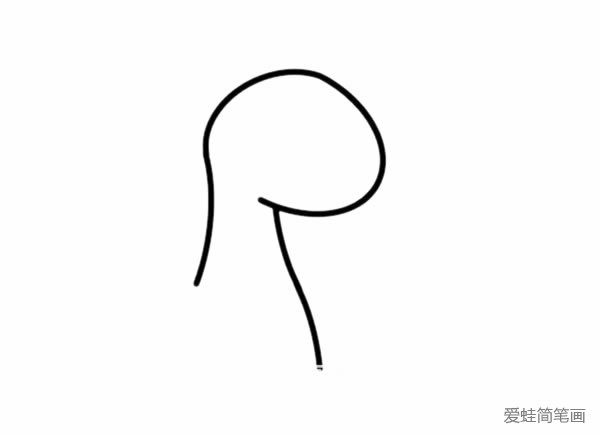 卡通長頸鹿簡筆畫