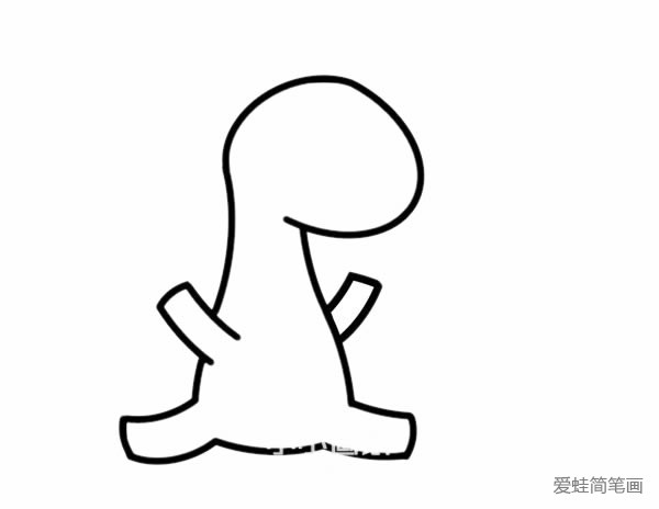 卡通長頸鹿簡筆畫