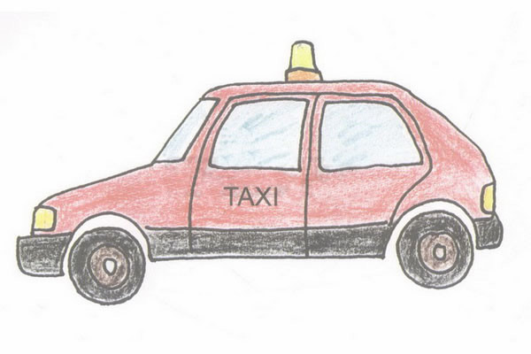 出租車怎么畫(huà) 出租車簡(jiǎn)筆畫(huà)步驟