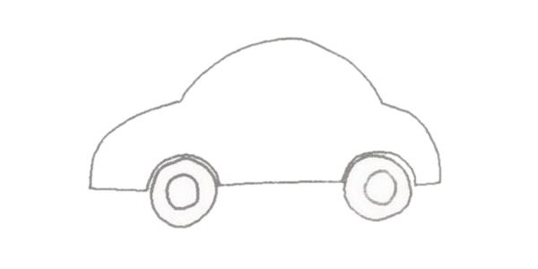 轎車怎么畫 轎車簡筆畫