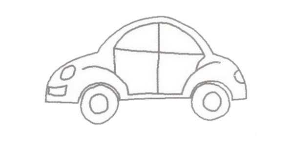 轎車怎么畫 轎車簡筆畫