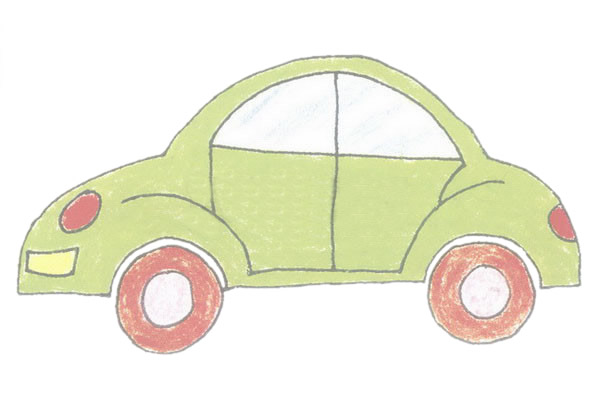 轎車怎么畫 轎車簡筆畫